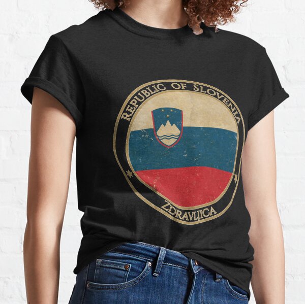 Vista previa del artículo con la obra «República de Eslovenia vintage», diseñado y vendido por DragonXX.