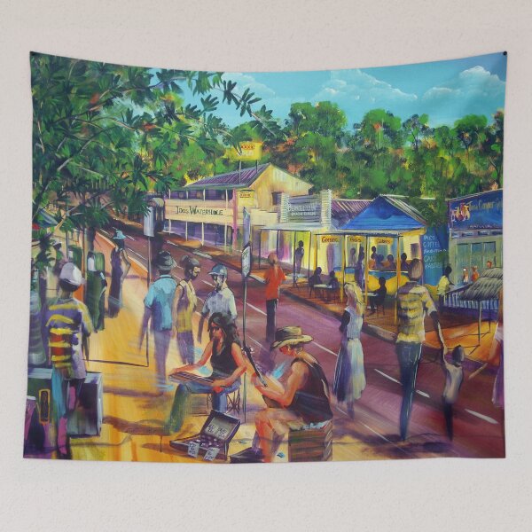 Item preview, Ebb and Flo busking in Eumundi Queensland Australia designed and sold by robert (bob) gammage.
