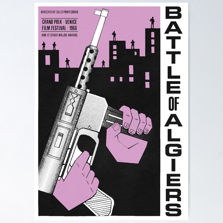 Affiche Originale La Bataille D'Alger - Gillo Pontecorvo - NEUVE