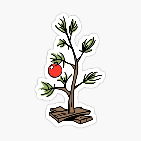 Peanuts Christmas Tree Sticker