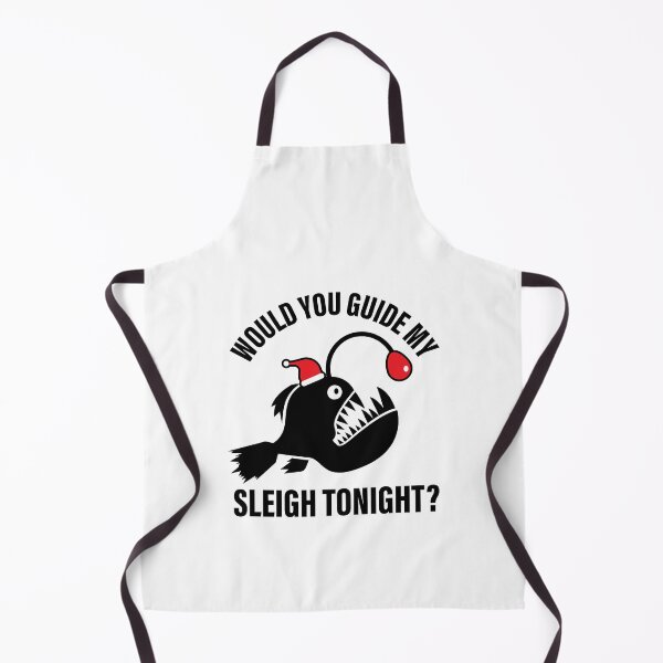 Item preview, Would You Guide My Sleigh Tonight | Christmas Anglerfish designed and sold by GravitiTees.