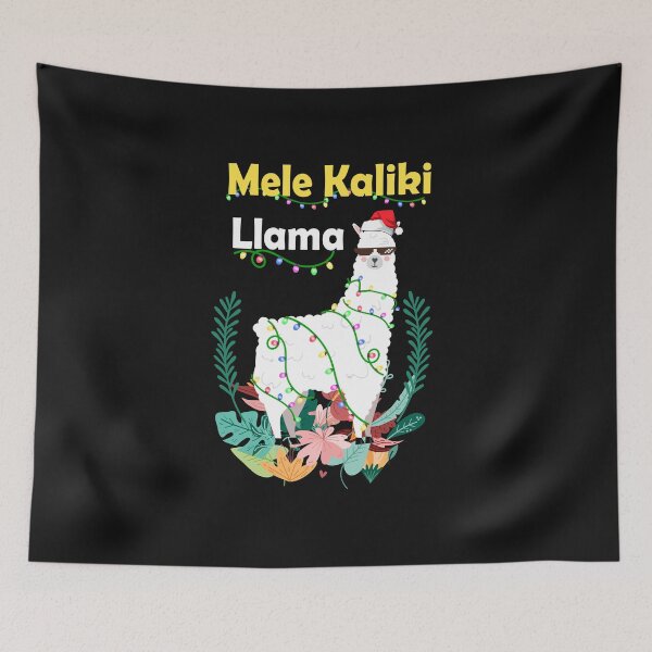 Item preview, Mele Kalikimaka Christmas Hawaiian Llama X-Mas Lights designed and sold by CreativeGift.