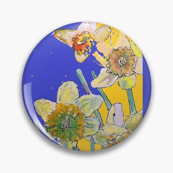 Item preview, Abstract Yellow Daffodil Watercolor Pattern on Yellow designed and sold by Sarah  Rajkotwala.