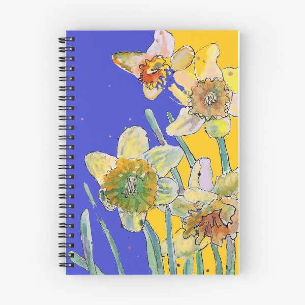 Item preview, Abstract Yellow Daffodil Watercolor Pattern on Yellow designed and sold by Sarah  Rajkotwala.