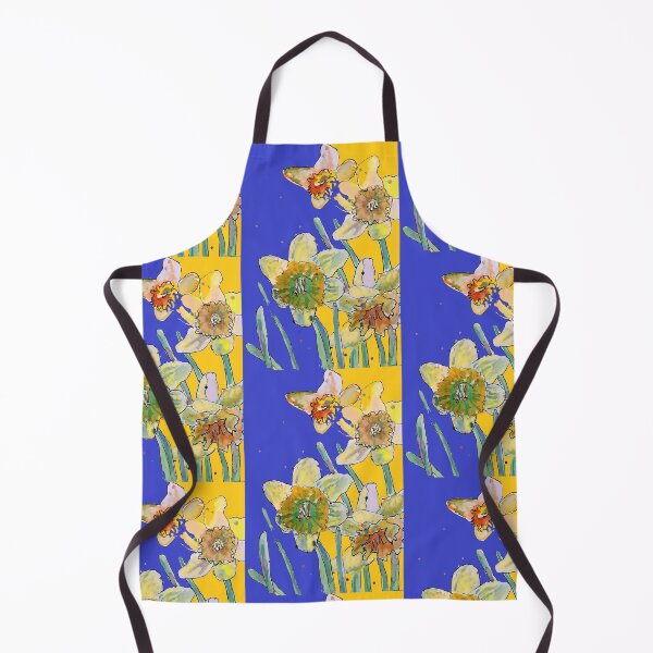 Item preview, Abstract Yellow Daffodil Watercolor Pattern on Yellow designed and sold by Sarah Rajkotwala.