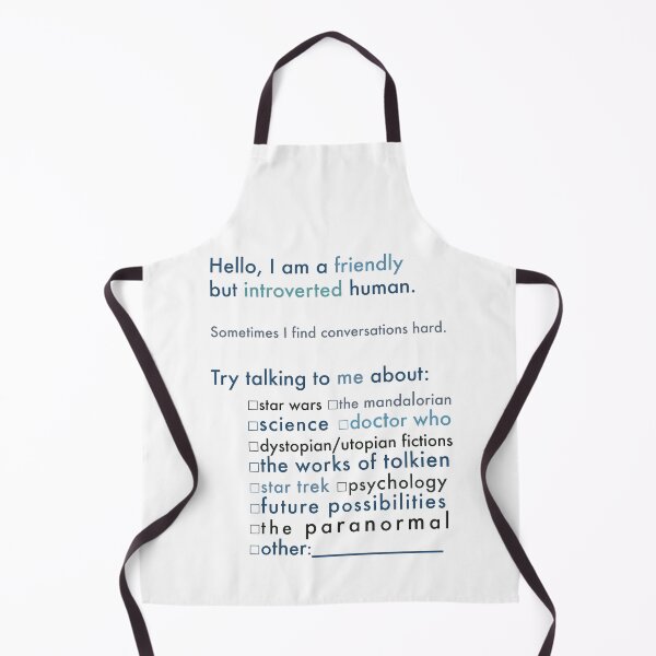 Item preview, Hello, I'm an Introvert: Talk to me about: sci-fi, science, fantasy and ideas designed and sold by Julia Marshall Felix.
