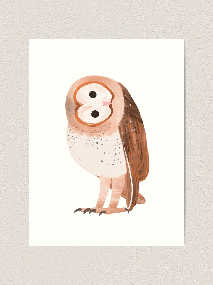 Alternate view of Barn Owl Art Print