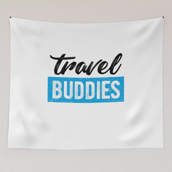 Item preview, Travel Buddies Backpacker World Traveler Saying Quote designed and sold by teeseeds.