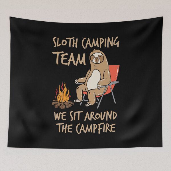 Item preview, Camping Sloth Camping Team Lazy Animal Lover Camper designed and sold by haselshirt.