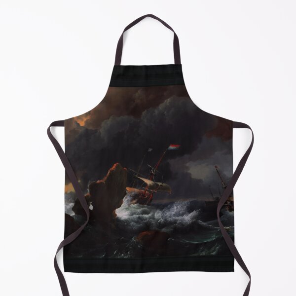 Item preview, Ships In Distress Off A Rocky Coast by Ludolf Bakhuizen Old Masters Classical Fine Art Reproduction designed and sold by Xzendor7 Digital Art Creations.