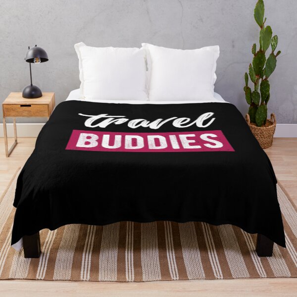 Item preview, Travel Buddies Backpacker World Traveler Saying designed and sold by teeseeds.