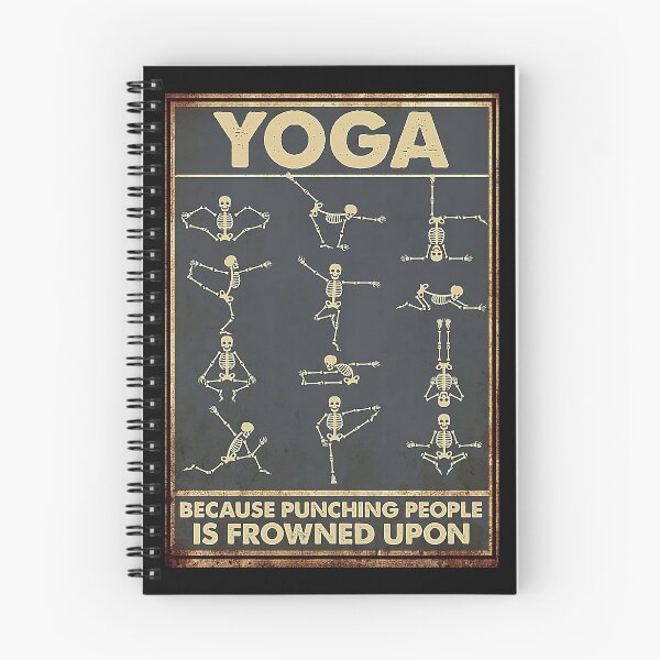 Item preview, Esqueleto de yoga porque golpear a la gente está mal visto designed and sold by scrambledpeg.