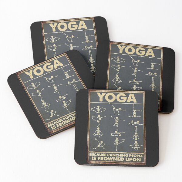 Item preview, Yoga Skeleton Because Punching People Is Frowned Upon designed and sold by scrambledpeg.