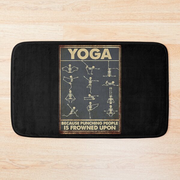 Item preview, Yoga Skeleton Because Punching People Is Frowned Upon designed and sold by scrambledpeg.