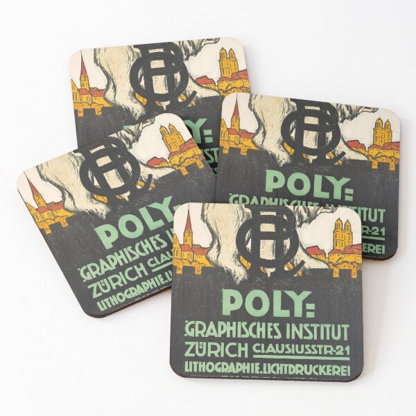 Item preview, retro zurich poly graphisches institut designed and sold by CorasPosters.