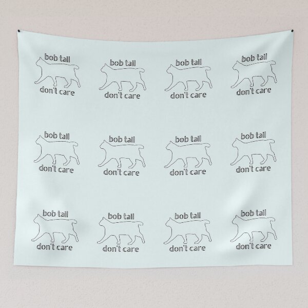 Item preview, Bob Tail Don't Care Tailless Cat Manx Lover designed and sold by MixedBagMerch.