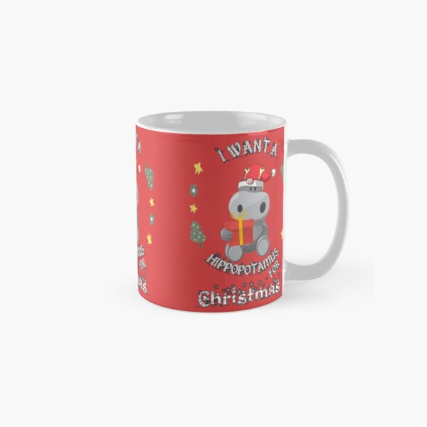 Aperçu de l'œuvre Je veux un hippopotame pour Noël créée et vendue par Mytoonsquad.