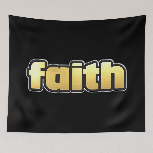 Item preview, Shiny black and Gold FAITH word ver3 designed and sold by smARTwork.