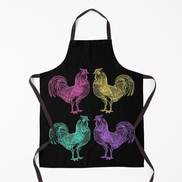 Item preview, Bright Roosters Pattern designed and sold by Hollie Black.