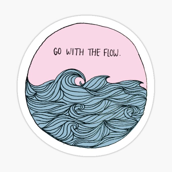 Go With The Flow | Spiral Notebook