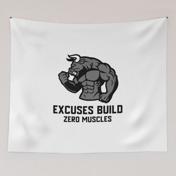 Item preview, Excuses Build Zero Muscles designed and sold by JAM2.