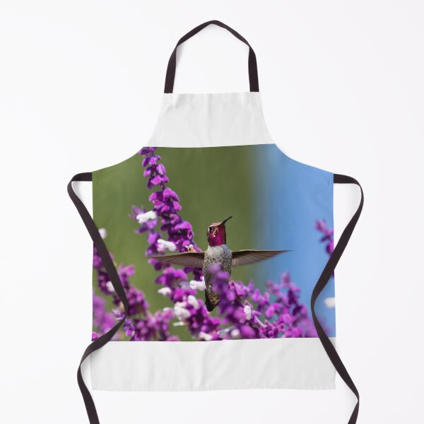 Item preview, Ruby Throated Hummingbird Defends Its Flowers designed and sold by PsychoAlien.com.