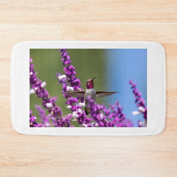 Item preview, Ruby Throated Hummingbird Defends Its Flowers designed and sold by PsychoAlien.com.