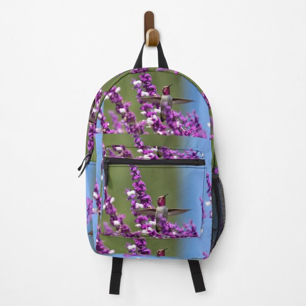 Item preview, Ruby Throated Hummingbird Defends Its Flowers designed and sold by PsychoAlien.com.