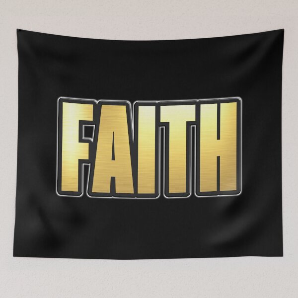 Item preview, Shiny black and Gold FAITH word ver5 designed and sold by smARTwork.