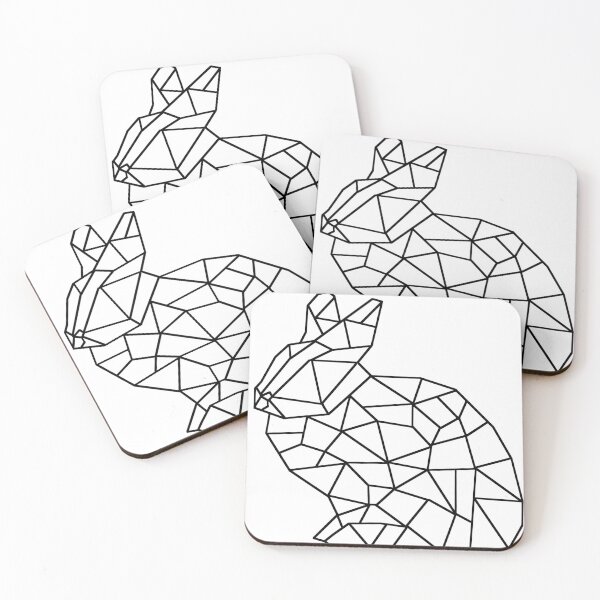 Item preview, Geometric Minimalist Cute Bunny designed and sold by Zeemow.