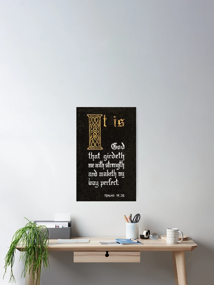 Thumbnail 2 of 3, Poster, Hand Lettered Perfect Scripture designed and sold by Patricia Howitt.