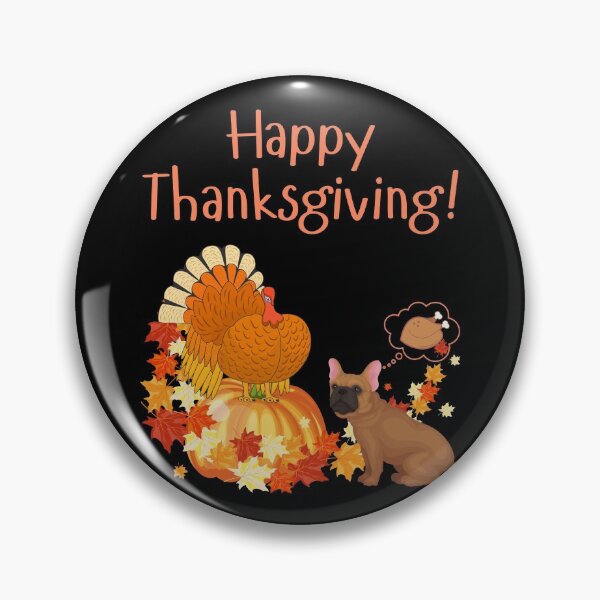 Artikelvorschau, Französische Bulldogge Thanksgiving, Frenchie Thanksgiving, Truthahn entworfen und verkauft von FunShirtDesigns.