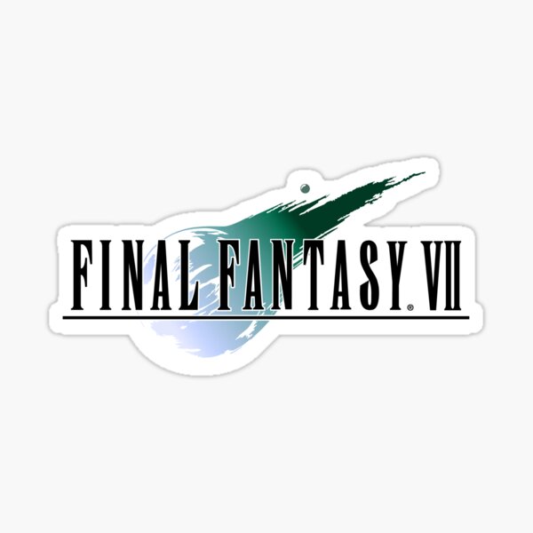 Item preview, Final Fantasy 7 Classic Logo designed and sold by Pugweenee.