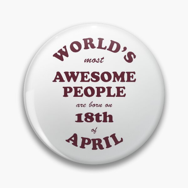 Item preview, Awesome People are born on 18th of April designed and sold by beloknet.