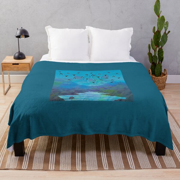 Item preview, Mountain morning folk art designed and sold by Aquila Light Pictures.