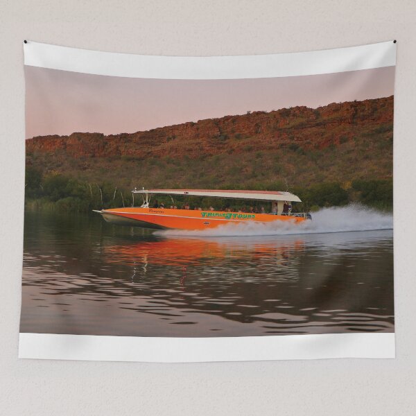 Item preview, Boat and Ord River reflections, Western Australia designed and sold by FranWest.