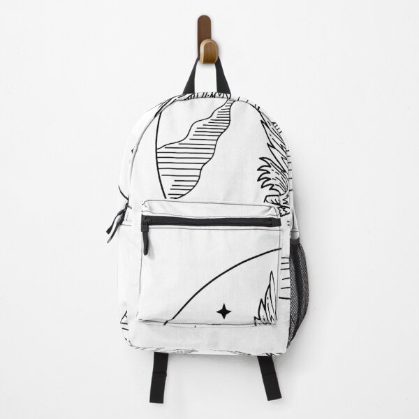 Artikelvorschau, Graureiher fliegt über Berge mit Sternen Kreis Mono Line Style Schwarz und Weiß entworfen und verkauft von patrimonio.