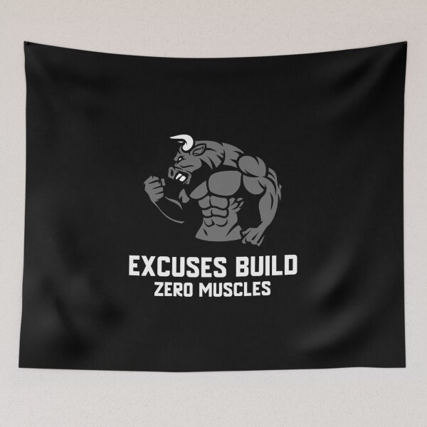 Item preview, Excuses Build Zero Muscles designed and sold by JAM2.