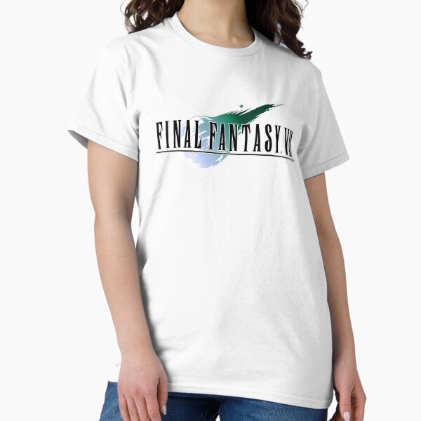 Vista previa del artículo con la obra «Logotipo clásico de Final Fantasy 7», diseñado y vendido por Pugweenee.
