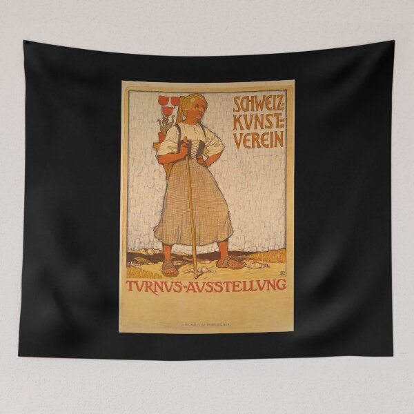 Item preview, retro turnus schweiz kunstverein  designed and sold by CorasPosters.