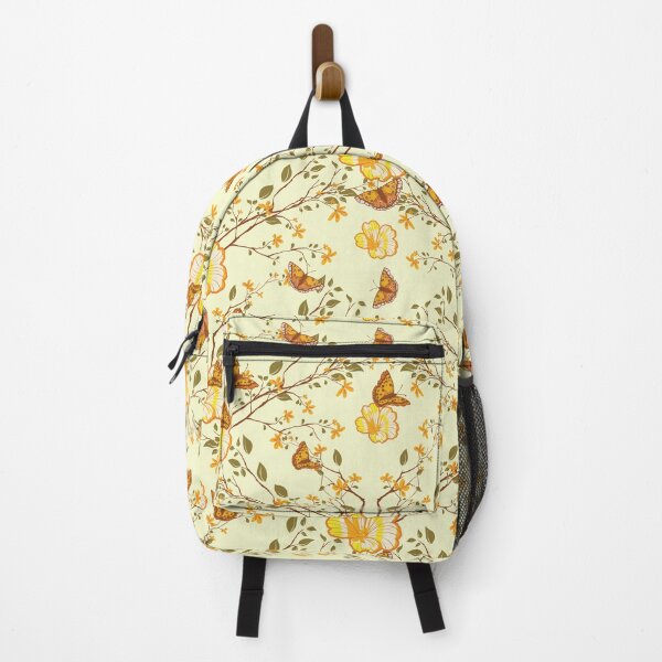 Item preview, Floral print with flowers and butterflies designed and sold by Marcu Ioachim.