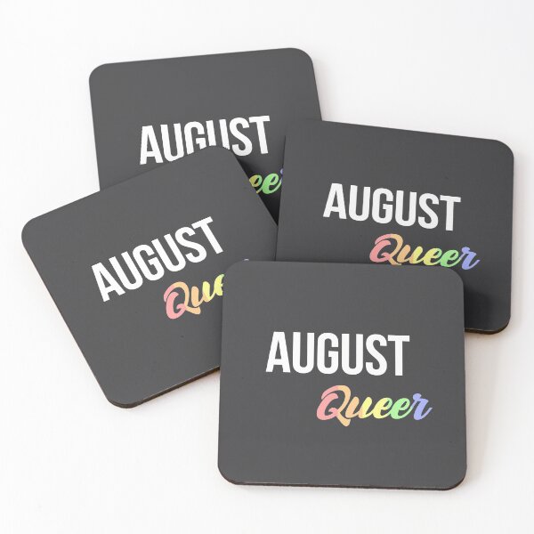 Item preview, Born in august Birthday quote Queer lgbt flag color designed and sold by FrenchsTuck.