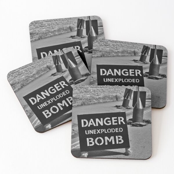 Item preview, Danger Unexploded Bomb World War 2 Sign Blitz designed and sold by WizardsWorld.