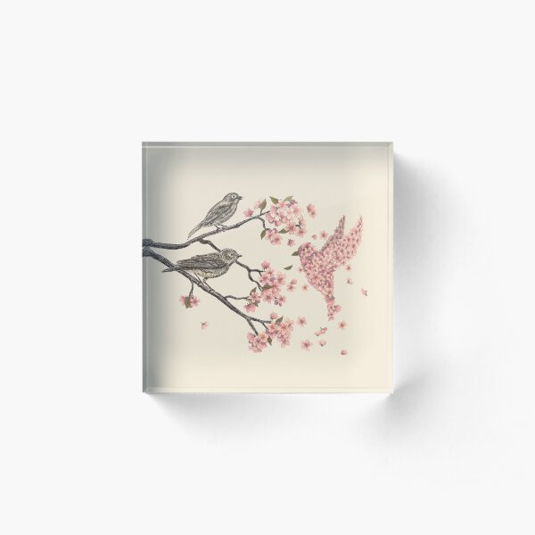 Blossom Bird Acrylic Block