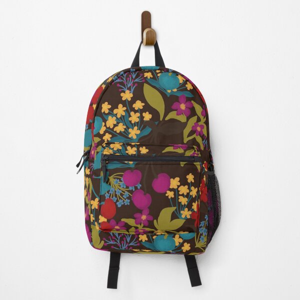 Item preview, Wildflowers and Cherries-- Dark Brown designed and sold by MeganSteer.