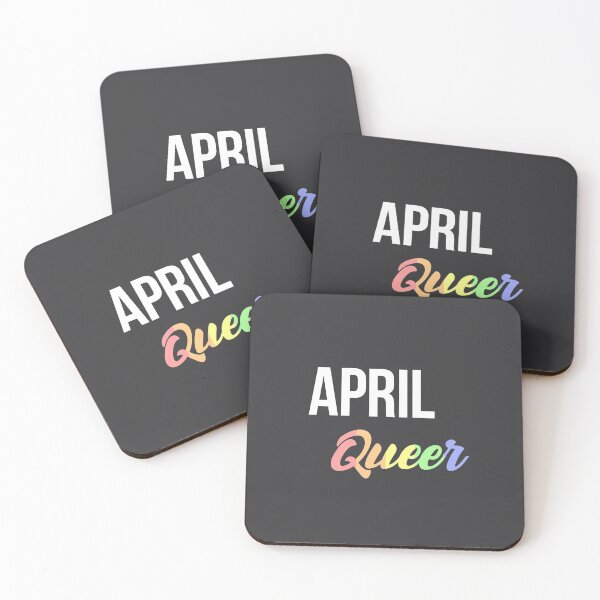 Item preview, Born in april Birthday quote Queer lgbt flag color designed and sold by FrenchsTuck.