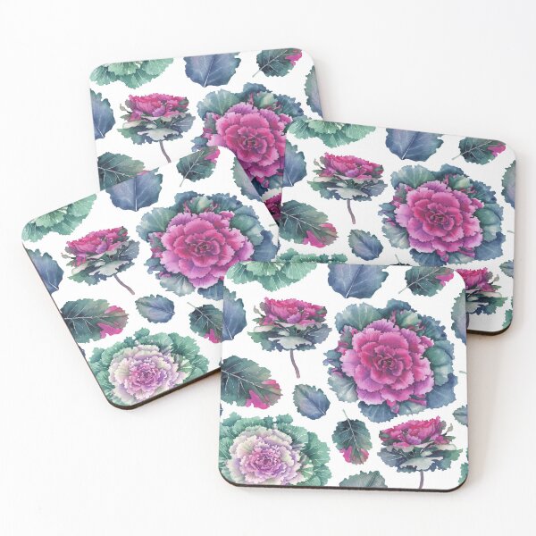 Item preview, Watercolor flowering Kale designed and sold by Ekaterina Glazkova.