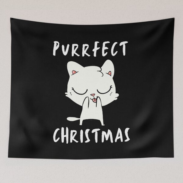 Item preview, Wishing You A Purrfect Christmas For Cat Lovers designed and sold by WarmlyGreetings.