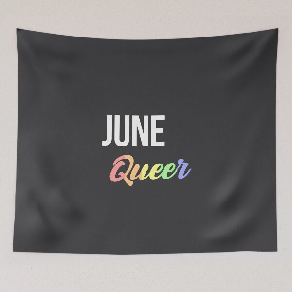 Item preview, Born in june Birthday quote Queer lgbt flag color designed and sold by FrenchsTuck.