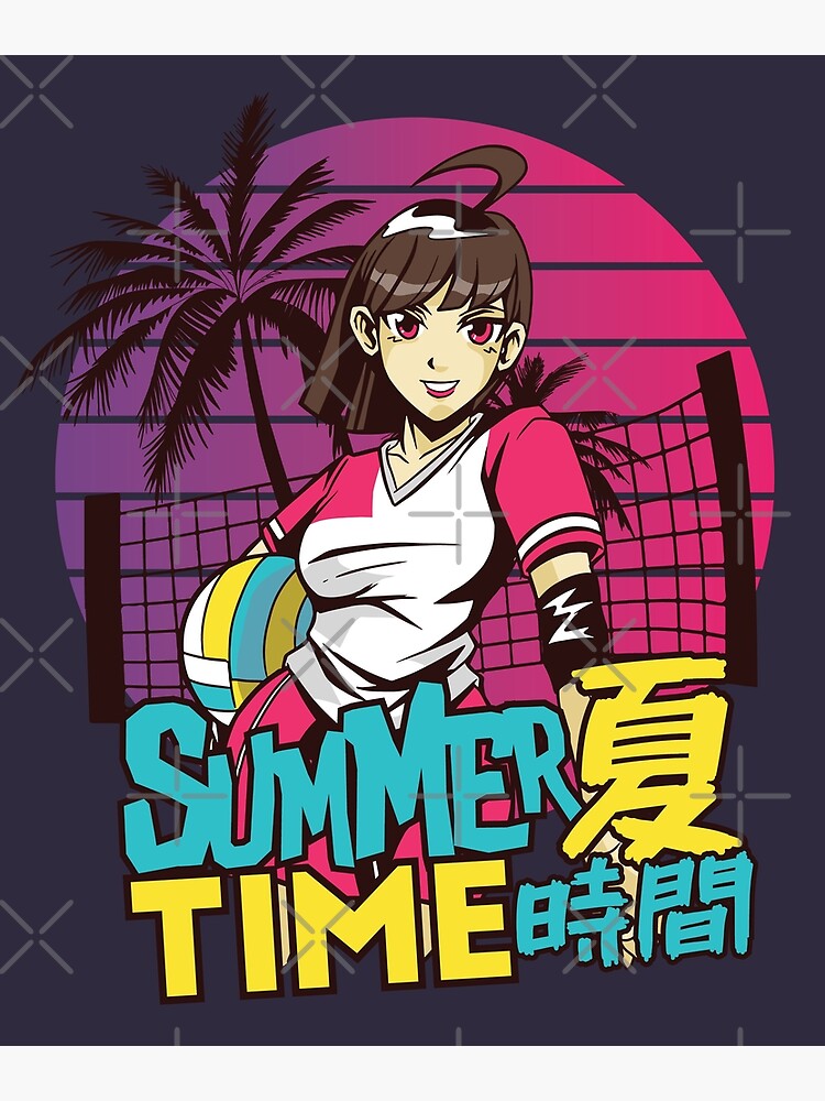 "Beach volleyball anime girl" Poster by DerSenat Redbubble
